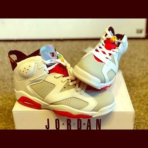 Air Jordan 6 Retro Grey/White